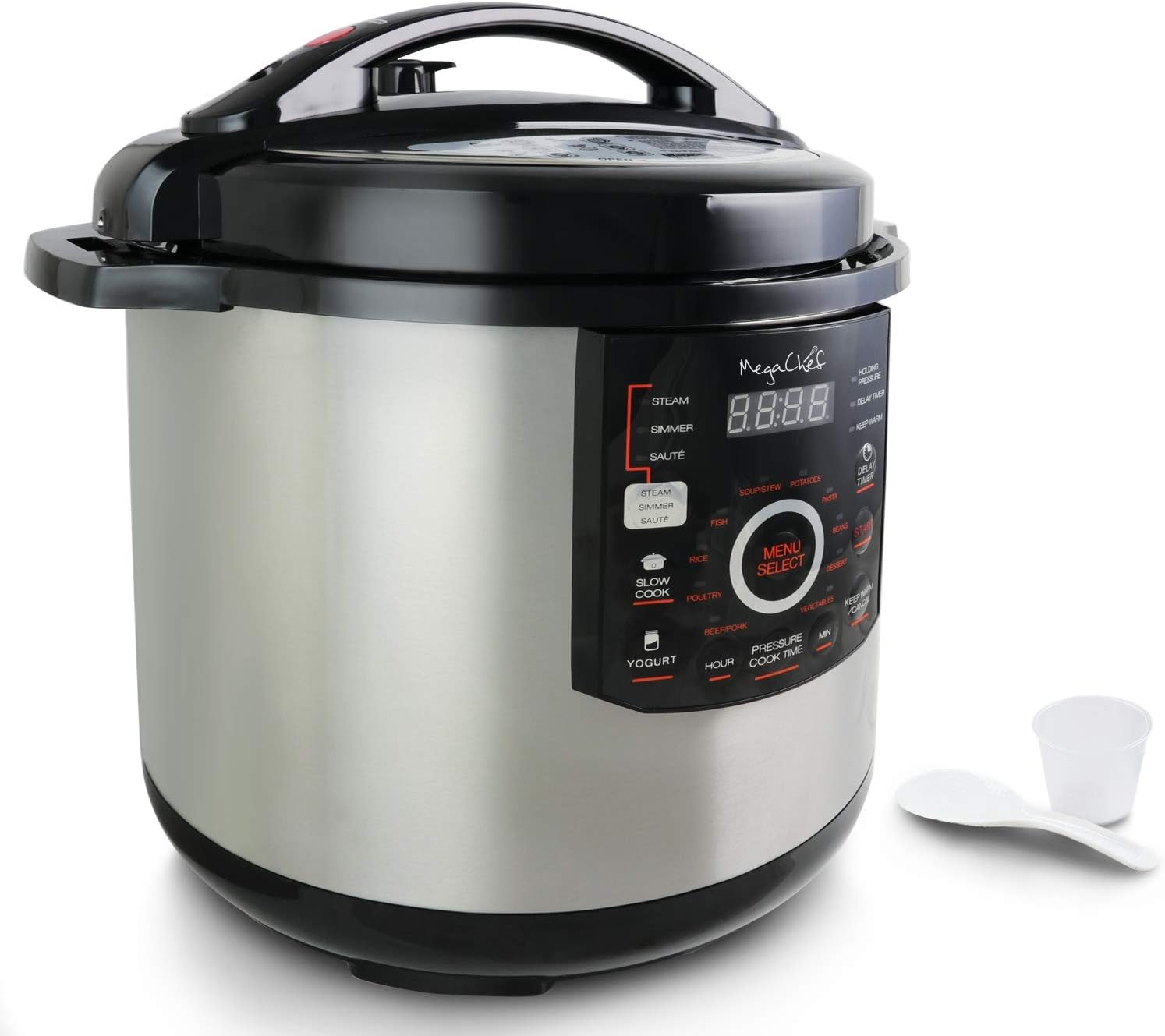 Megachef's 12 Quart XL Digital Pressure Cooker with 15 Presets