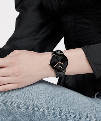 Movado Bold Evolution 2.0 Men's Watch - Swiss Quartz 2H Movement, Stainless Steel Link Bracelet - 3 ATM Water Resistance - Luxury Fashion Timepiece for Him - 40mm