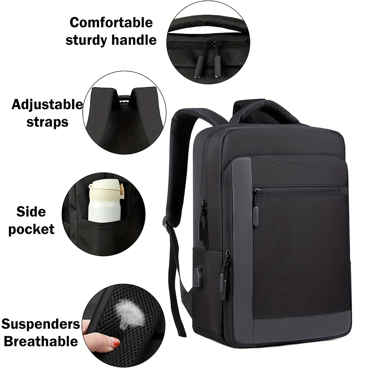 Travel Backpack For Men Women 40L Flight Approved Carry On Backpack 16 Inch Laptop Backpack, Waterproof Lightweight Business Backpack