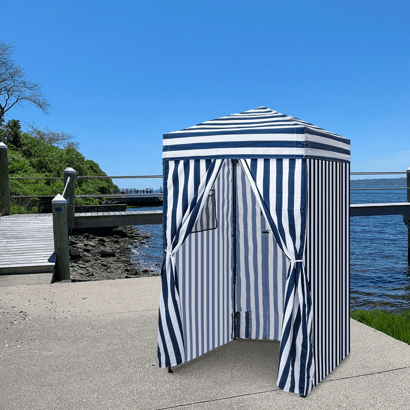 EAGLE PEAK Flex Ultra Compact 4 ft x 4 ft Pop-up Changing Room Canopy, Portable Privacy Cabana