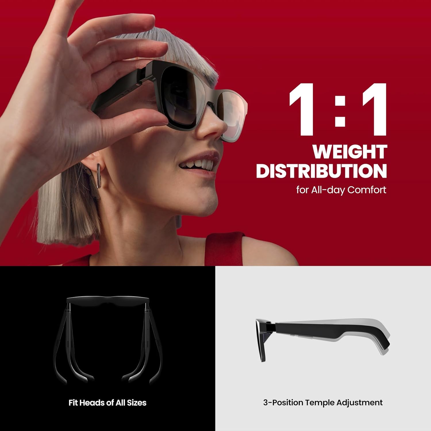 XREAL Air 2 Pro AR Glasses and Beam Bundle, The Ultimate Wearable Display with 3-Level Immersion Control, Up to 330" IMAX Screen, Portable TV Box, Spatial Display, Steam Deck/Consoles/iOS/Android/PC