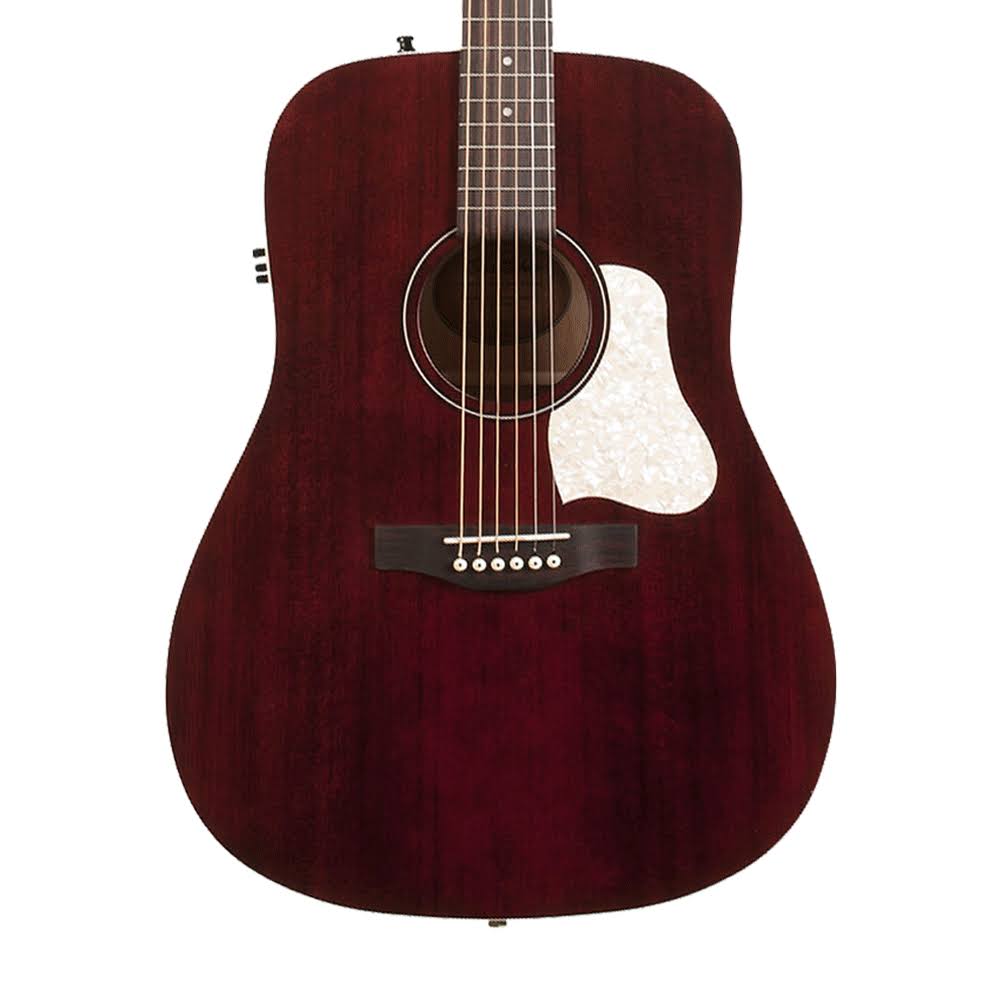 Art u0026 Lutherie Americana Dreadnought Acoustic-Electric Guitar - Tennessee Red
