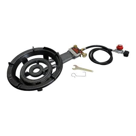 Portable Propane Super GAS Stove Burner Heavy Duty Cast Iron 13&& Outdoor Use Camping Cooker, Men&s