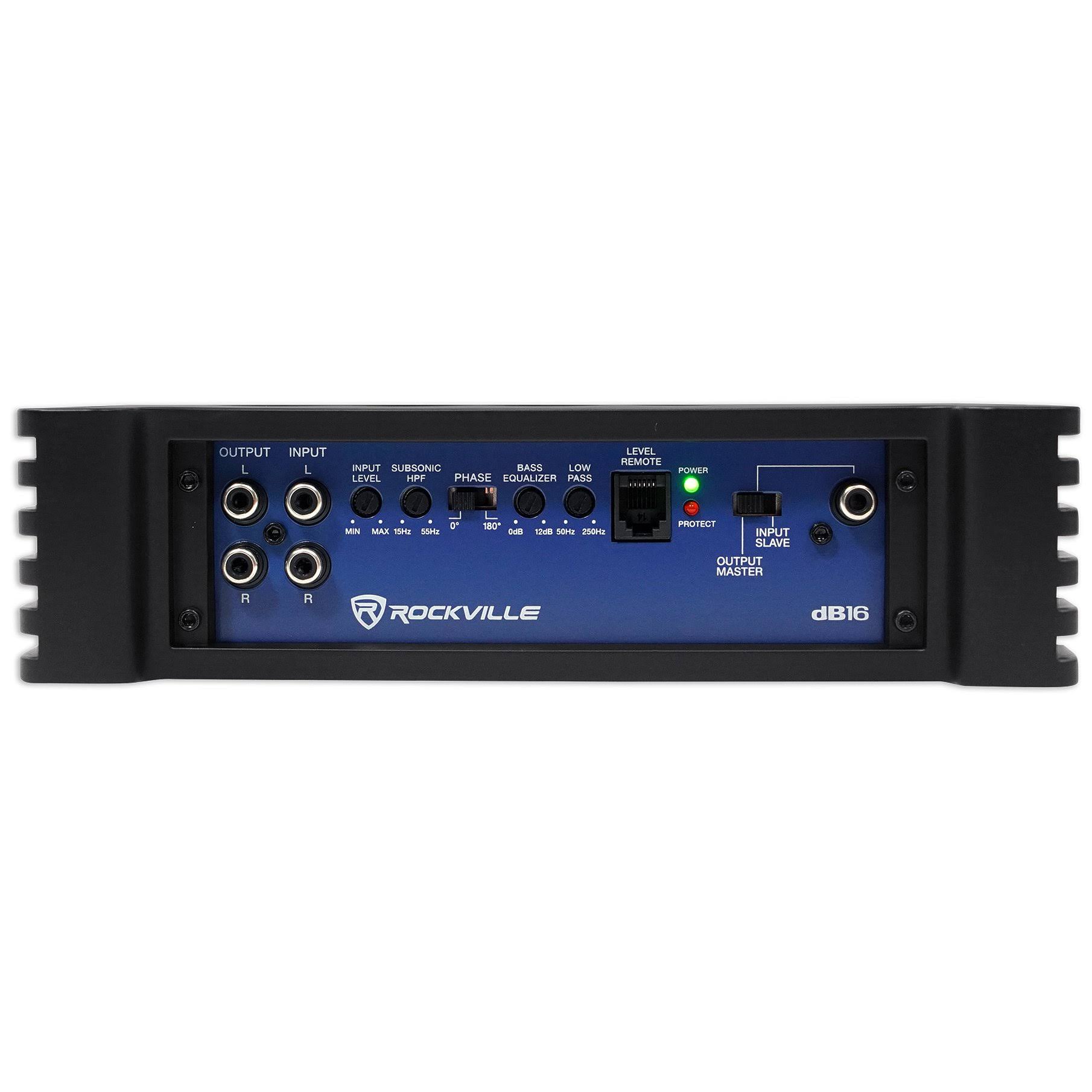 Rockville DB16 8000 Watt/4000w RMS Mono Class D 2 Ohm Amplifier Car Audio