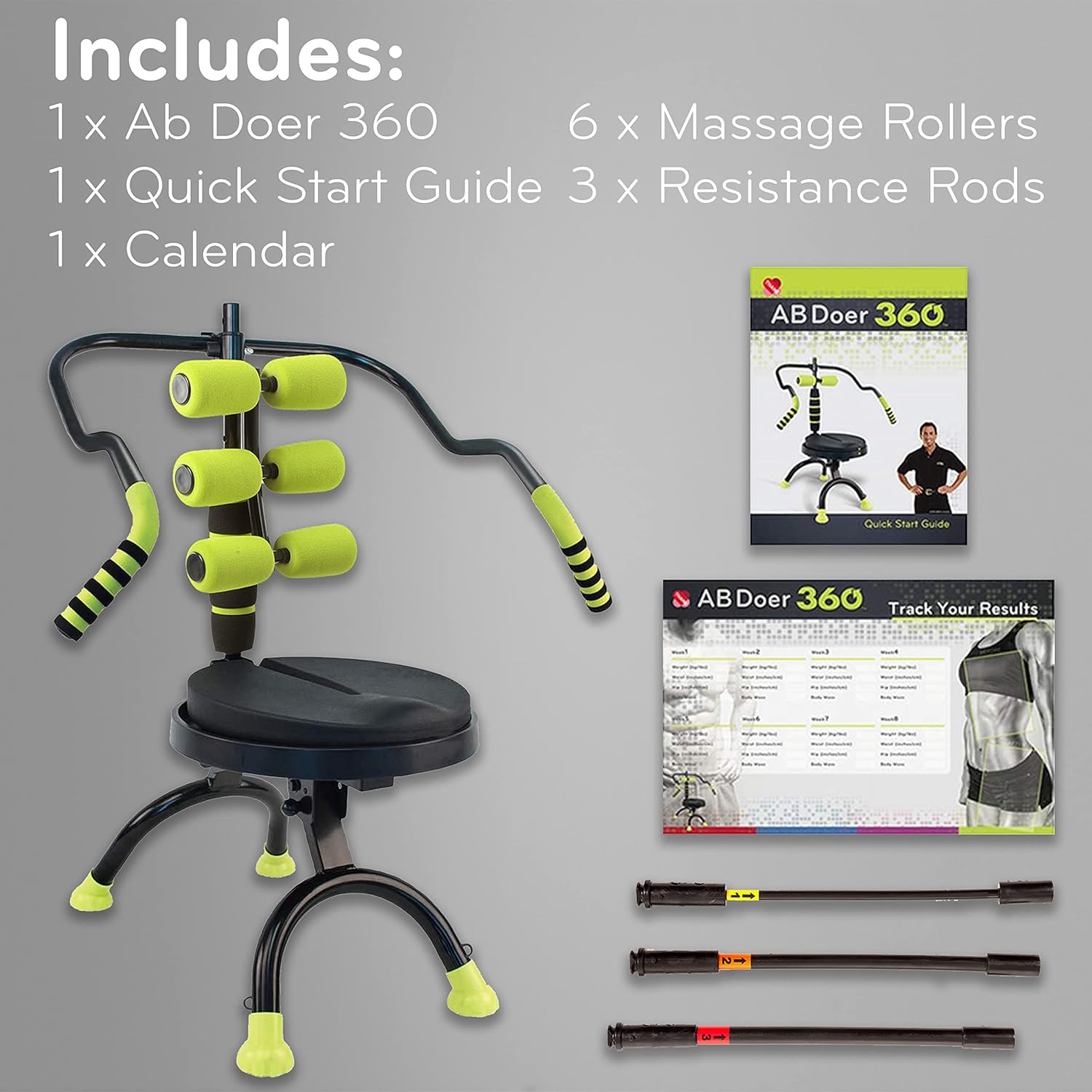 AB Doer 360 with PRO Kit: AB Doer 360 Fitness System Provides an Abdonimal and Muscle Activating Workout with Aerobics to Burn Calories and Work Muscles Simultaneously!