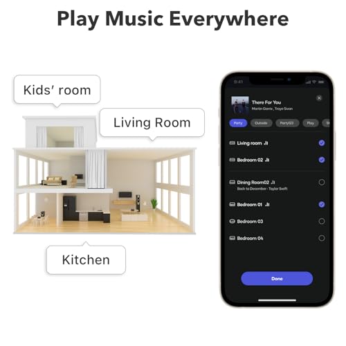 WiiM Pro AirPlay 2 Receiver, Google Cast Audio, WiFi Multiroom Streamer, Compatible with Alexa, Siri and Google Assistant, Stream Hi-Res Audio from Spotify, Amazon Music, Tidal and More