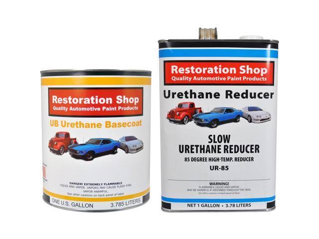 Galaxy Silver Metallic Slow 1 Gallon Auto Paint Kit Urethane Basecoat Clearcoat