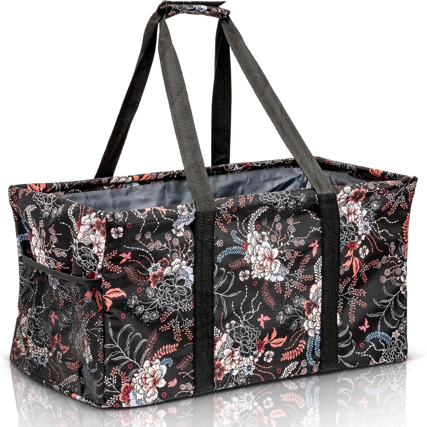 Extra Large Utility Tote Bag - Oversized Collapsible Pool Beach Canvas Basket