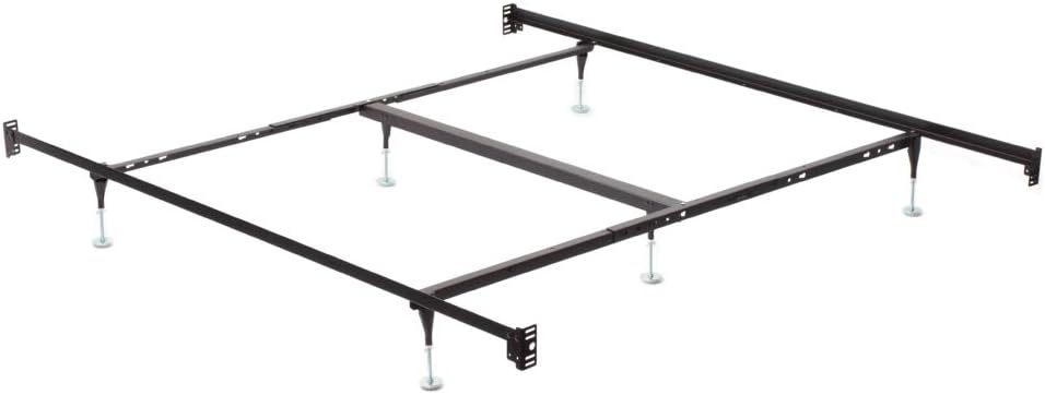 W. Silver F70002 Bolt-On Bed Frame with Headboard and Footboard Bolt On Brackets Heavy Duty Support Fits Queen/King