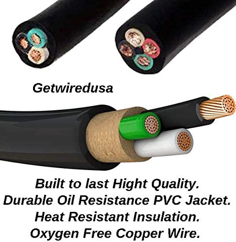 Gas Range Oven Stove Power Cord Converter, Old 14-50P 220/250V 4-Pin Male Plug to New Female 5-15R Home Wall Socket Receptacle, Electric Outlet Cable Adapter. FX125V514G