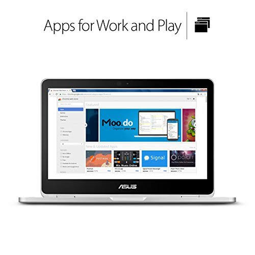 Asus C302CA-AH74 Chromebook Flip 12.5-inch Touchscreen Convertible Chromebook, Intel Core M7, 8GB Ram, 64GB Flash Storage, Al