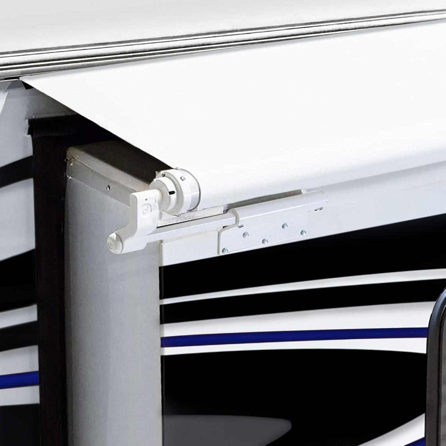 RecPro RV Slide Out Awning | RV Slide Topper | Slideout Awning | Fabric Only | 46" x 200" | White Pack of 2