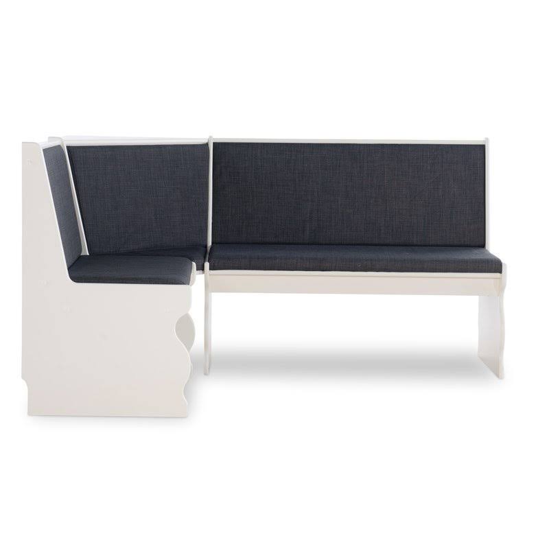 Riverbay Furniture Breakfast NOOK Set in Charcoal