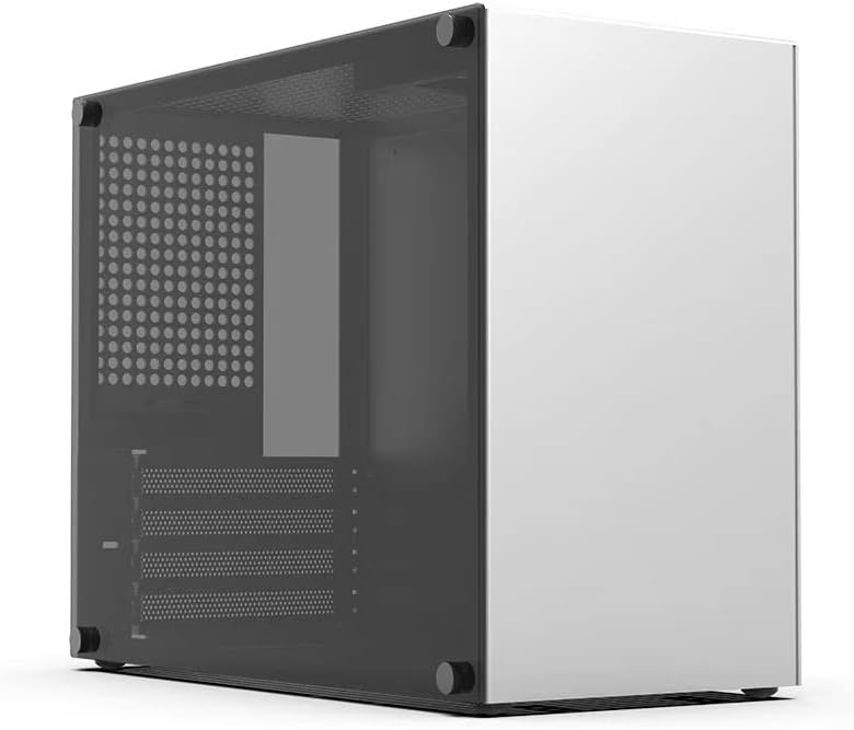 Aluminum Alloy Computer Case ZZAW C2, Support MATX Motherboard ATX SFX Power Supply Desktop PC Mini Micro Slim Portable 2022 Mid Tower Small Chassis with Tempered Glass for Gaming and Home Use