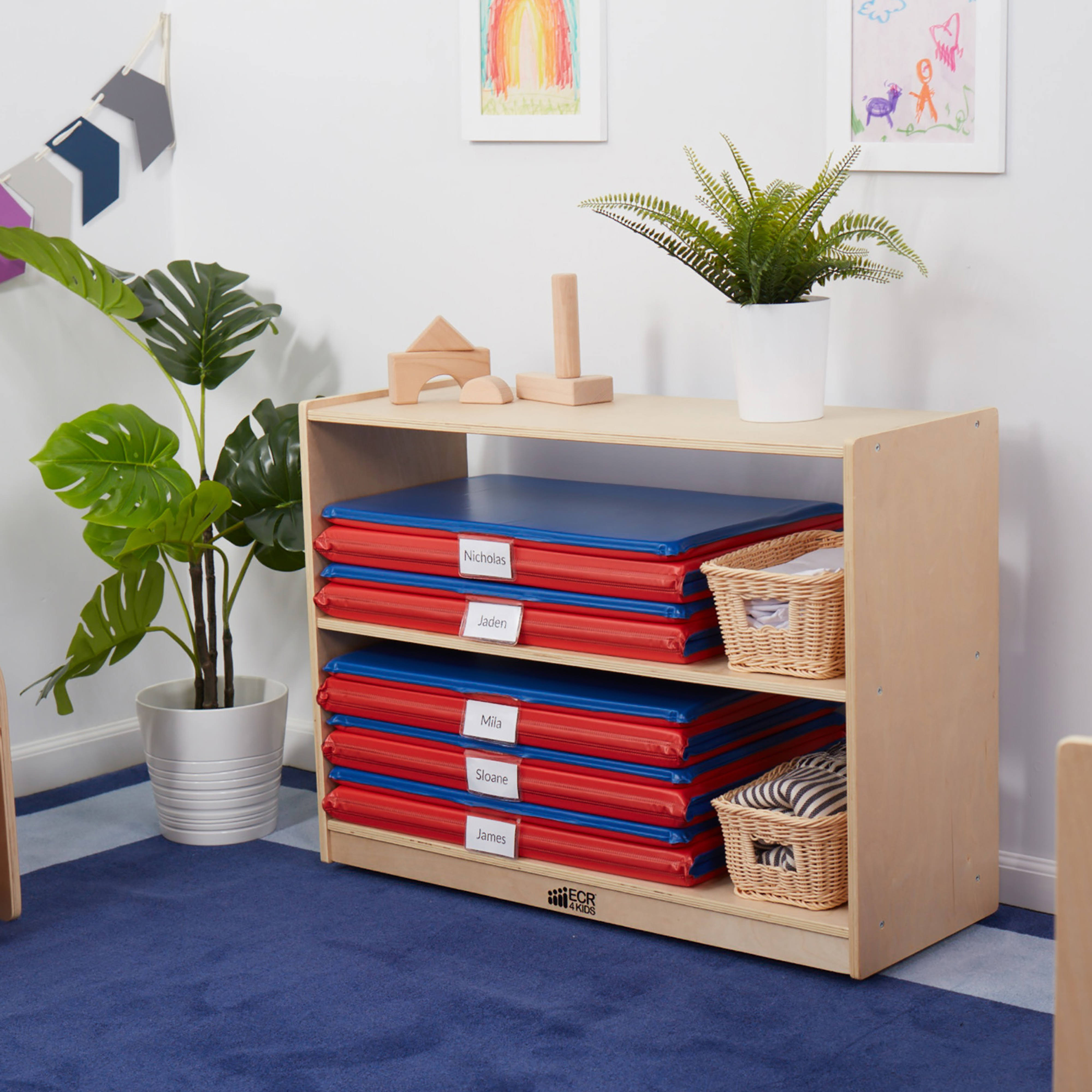Ecr4kids 2 Shelf Birch Storage Cabinet Without Back