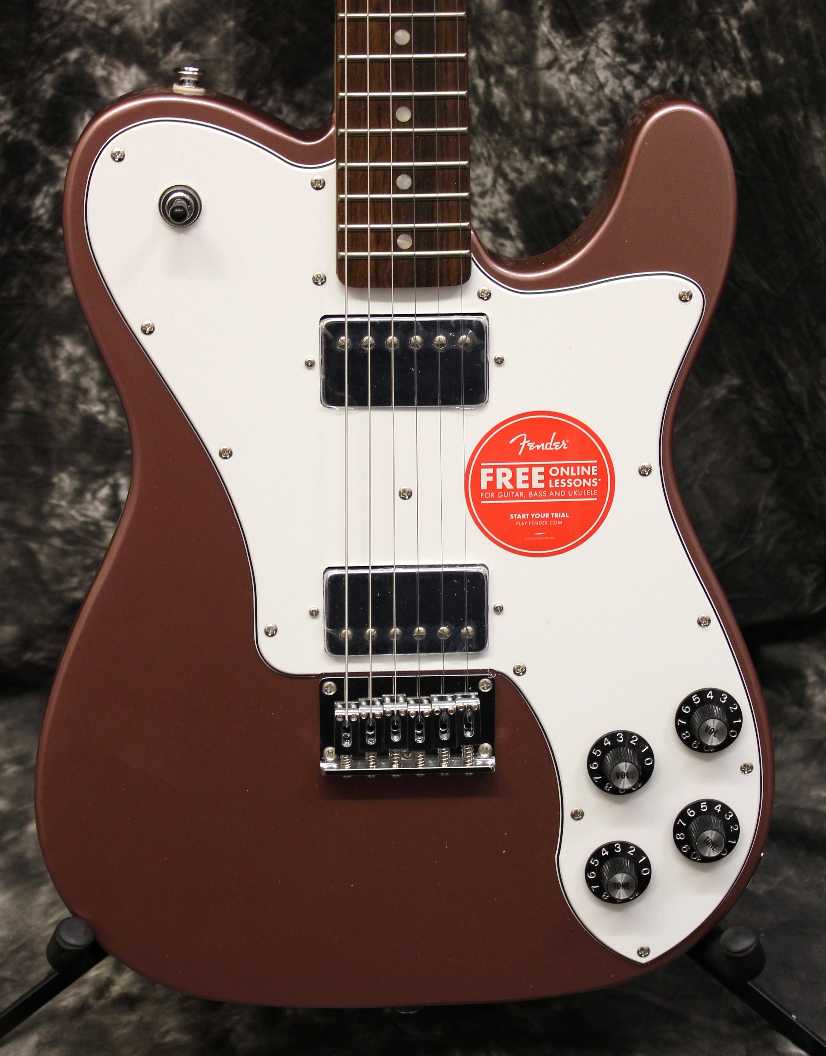 Squier Affinity Series Telecaster Deluxe Electric Guitar Burgundy Mist