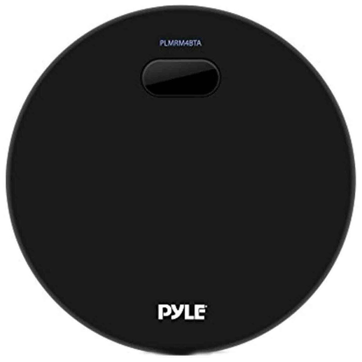 Pyle Marine Bluetooth Water Resistant Amplifier Receiver with Pyle 6.5 inch Waterproof Audio