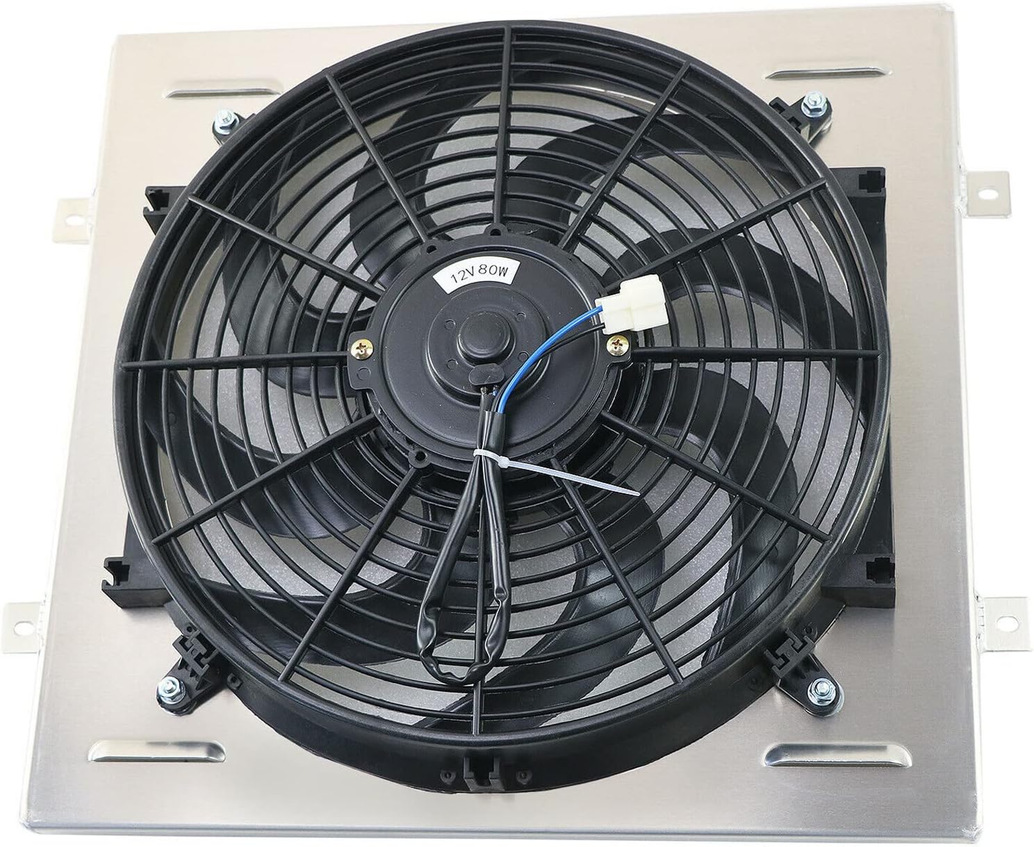 RadRace Aluminum Radiator Shroud 14" Fan for 1964 1965 1966 64 65 66 Ford Mustang Falcon Comet V8