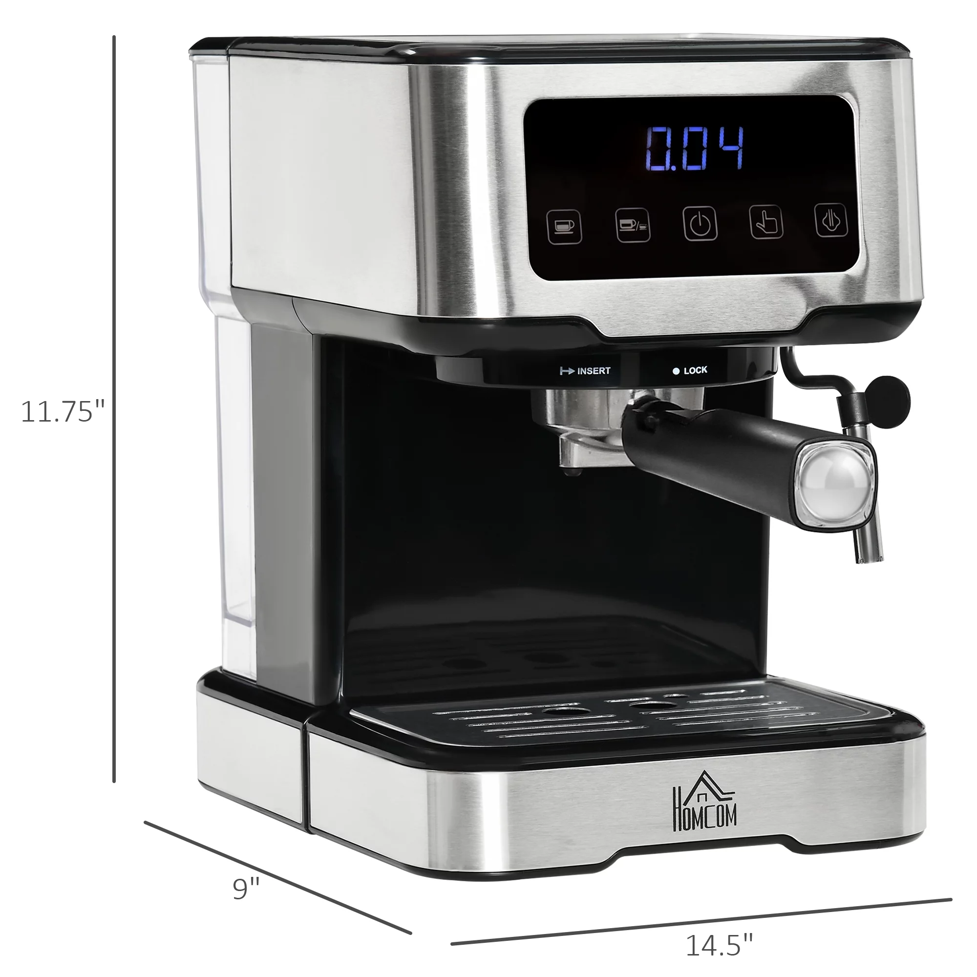 Espresso Coffee Maker Machine 15-Bar Frother Latte Cappuccino