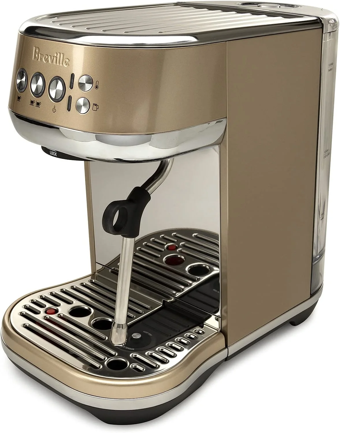 Breville Bambino Plus Espresso Machine (Royal Champagne)