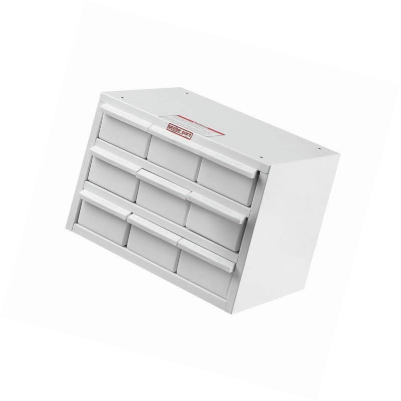 Weather Guard 9909-3-02 9 Bin Parts Cabinet