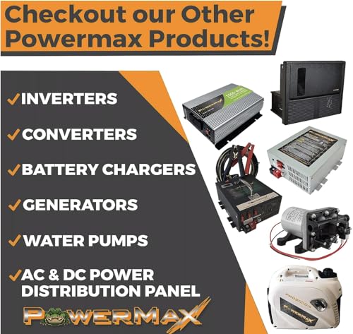 PowerMax PM3-100LK 110V to 12V DV Power Supply Converter Charger for RV 100 Amp -Grade Voltage Converter Modified SINE Wave Inverter