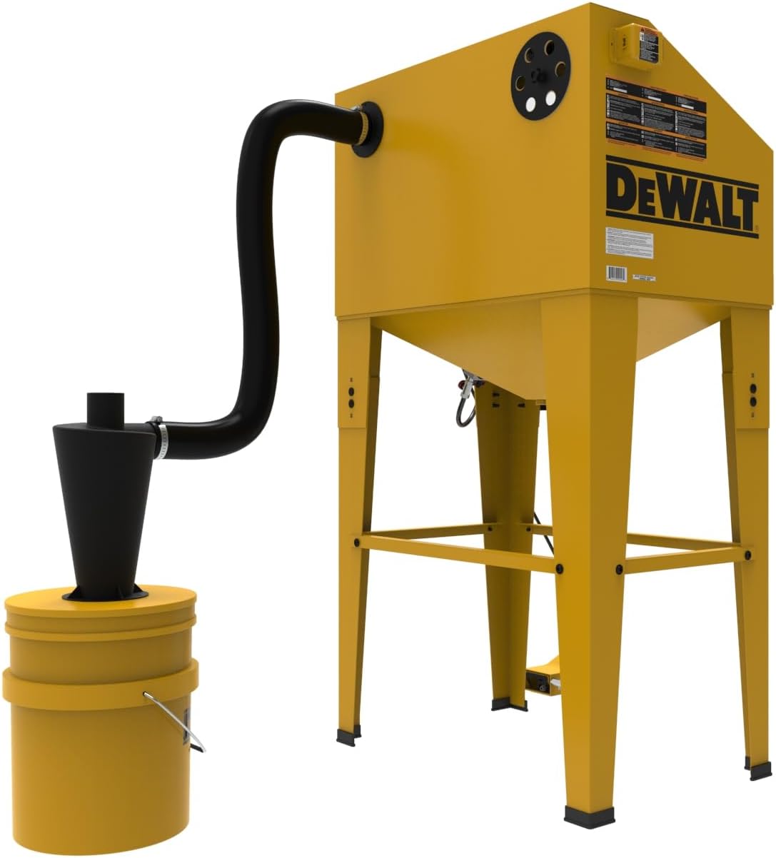 DEWALT Abrasive Blast Cabinet, Modular Standalone or Benchtop Sand Blasting Cabinet 20 CFM @ 90 PSI, Max Pressure 125 PSI (DXCM009-0370)