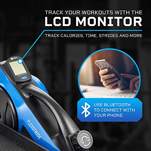 Lifepro Portable Under Desk Elliptical Exercise Machine - Motorized Pedal Exerciser for home workout, Tone Muscles, Energy Boost - Mini Foot & leg exerciser while sitting for seniors with Fitness App