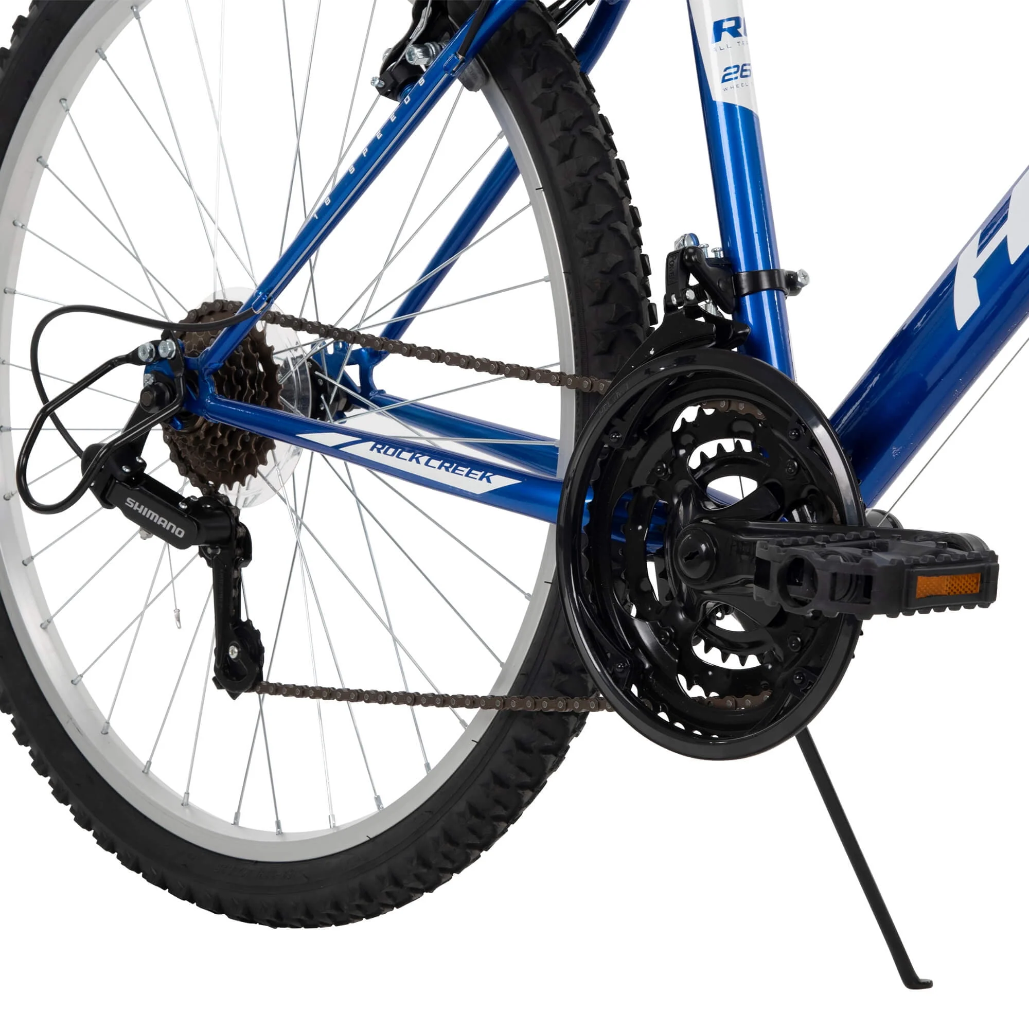Huffy 26-inch Rock Creek Men's Mountain Bike, Ages 13 and Up, Blue