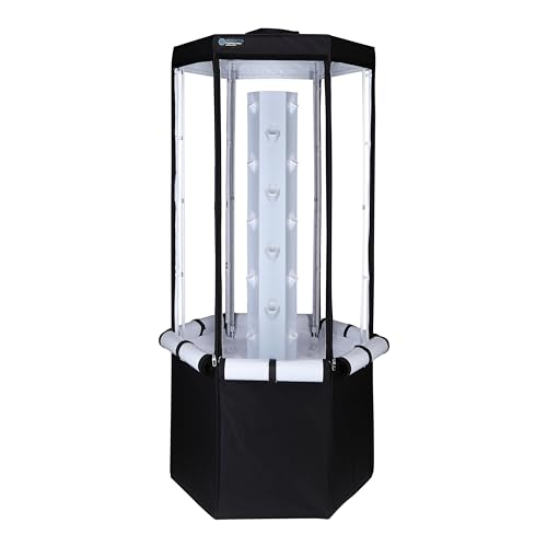 Indoor Hydroponic Growing System 2.0 – Grow 27 Lettuce, Vegetable, Herb & Fruiting Plants | includes Grow Tent, 150W LED Grow Lights, Fan & Wheels for Indoor Gardening