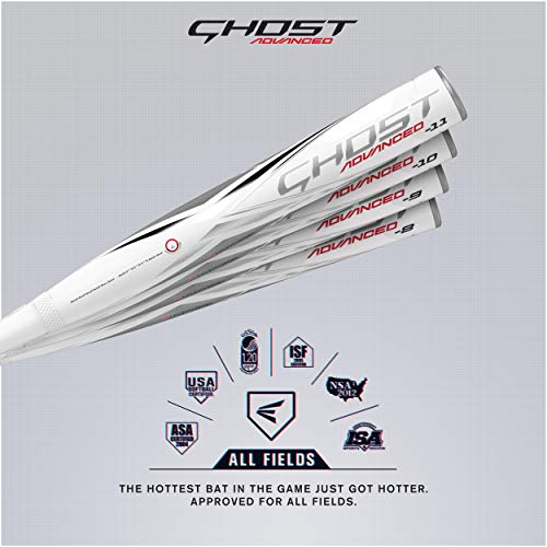Easton | GHOST ADVANCED Fastpitch Softball Bat | Approved for All Fields | -11 / -10 / -9 / -8 | 2 Pc. Composite
