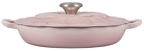 Le Creuset Signature Enameled Cast Iron Petal Braiser, 2.25qt., Coastal Blue