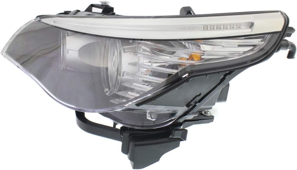 For BMW 5 Series 2008-2010 Headlight Assembly Halogen Passenger Side