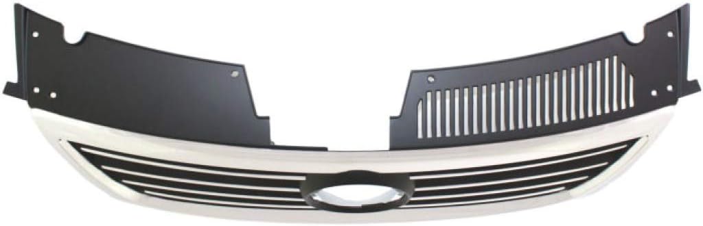 For Volkswagen Passat Grille Assembly 2006 07 08 09 2010 | Chrome Shell w/Black Insert | w/Chrome Insert Molding | Plastic | VW1200142 | 3C0853651EPWF