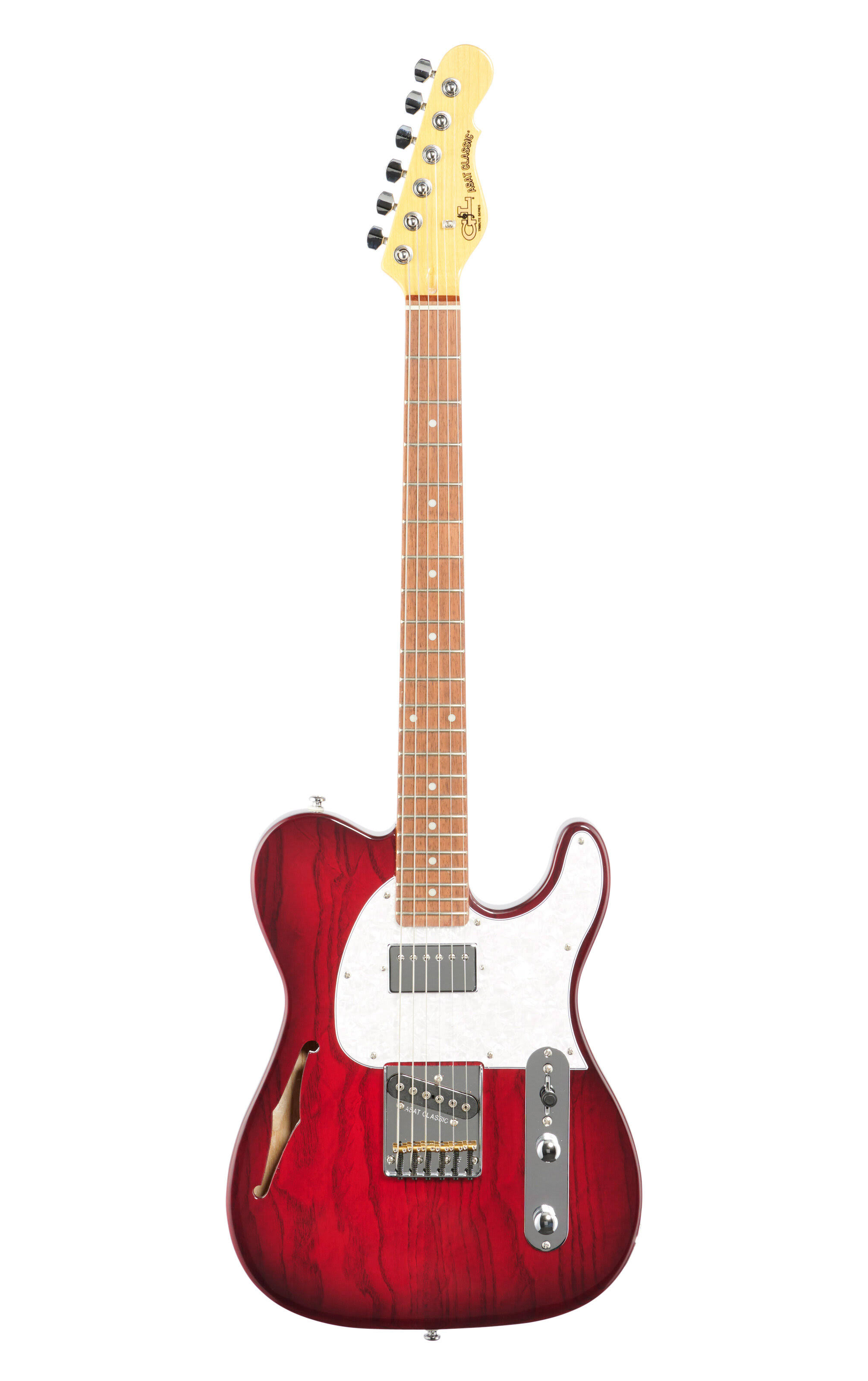 Gu0026L Tribute ASAT Classic Bluesboy Semi-Hollow Electric Guitar Red Burst