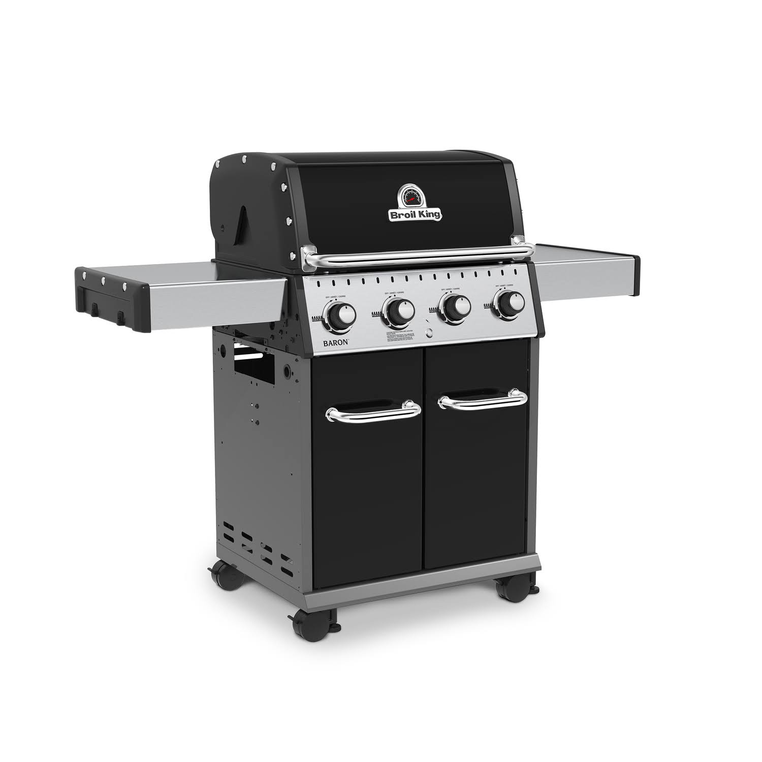 Broil King Baron Pro Series 4 Burners Propane Grill Black 40000 BTU