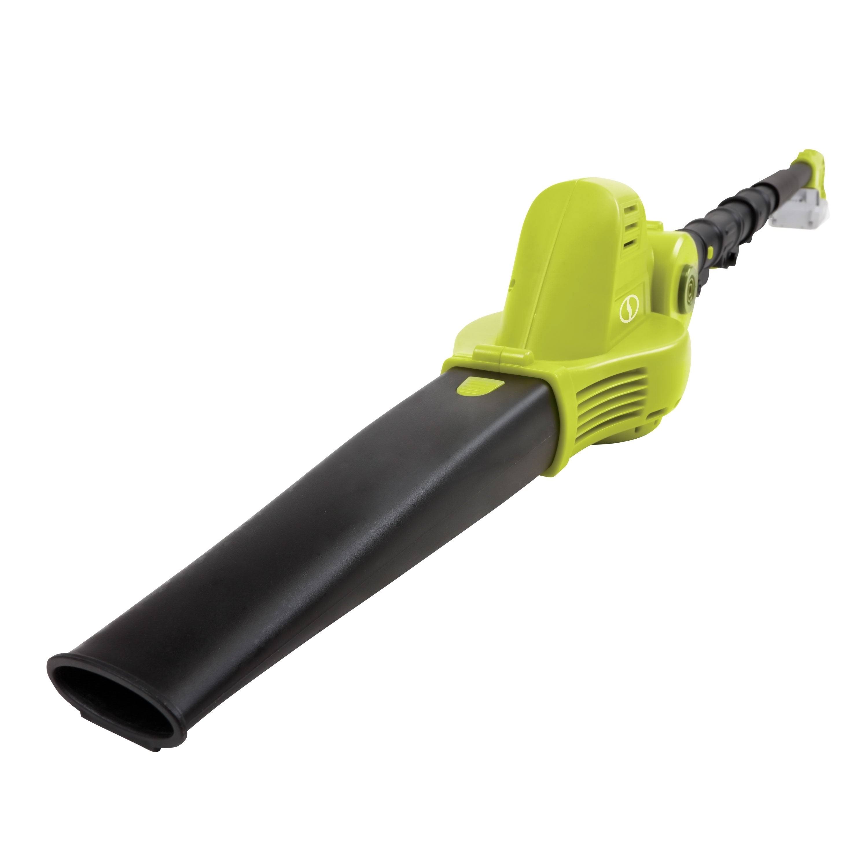Sun Joe Cordless Lawn Care System with Hedge Trimmer Pole Saw and Leaf Blower, Green