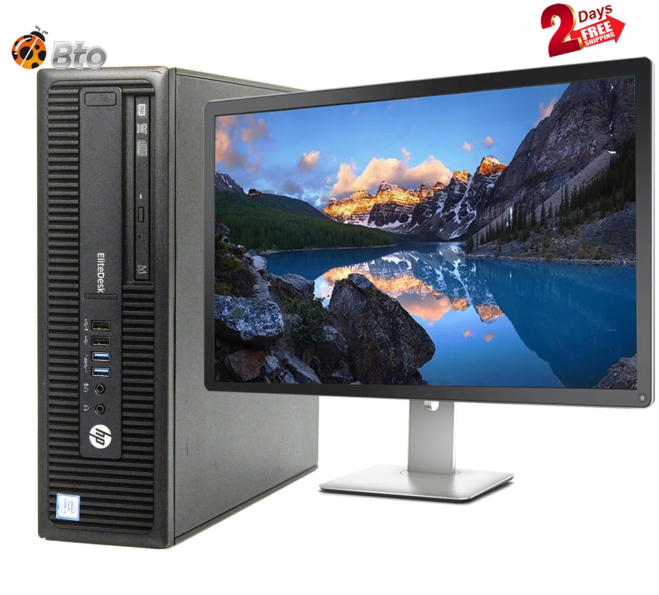 HP EliteDesk 800 G1 SFF Desktop Computer Core i5-4th, 8GB Ram, 500GB HDD, New 22"LCD, Keyboard & Mouse, WiFi, Bluetooth, Win10 Pro (Renewed)