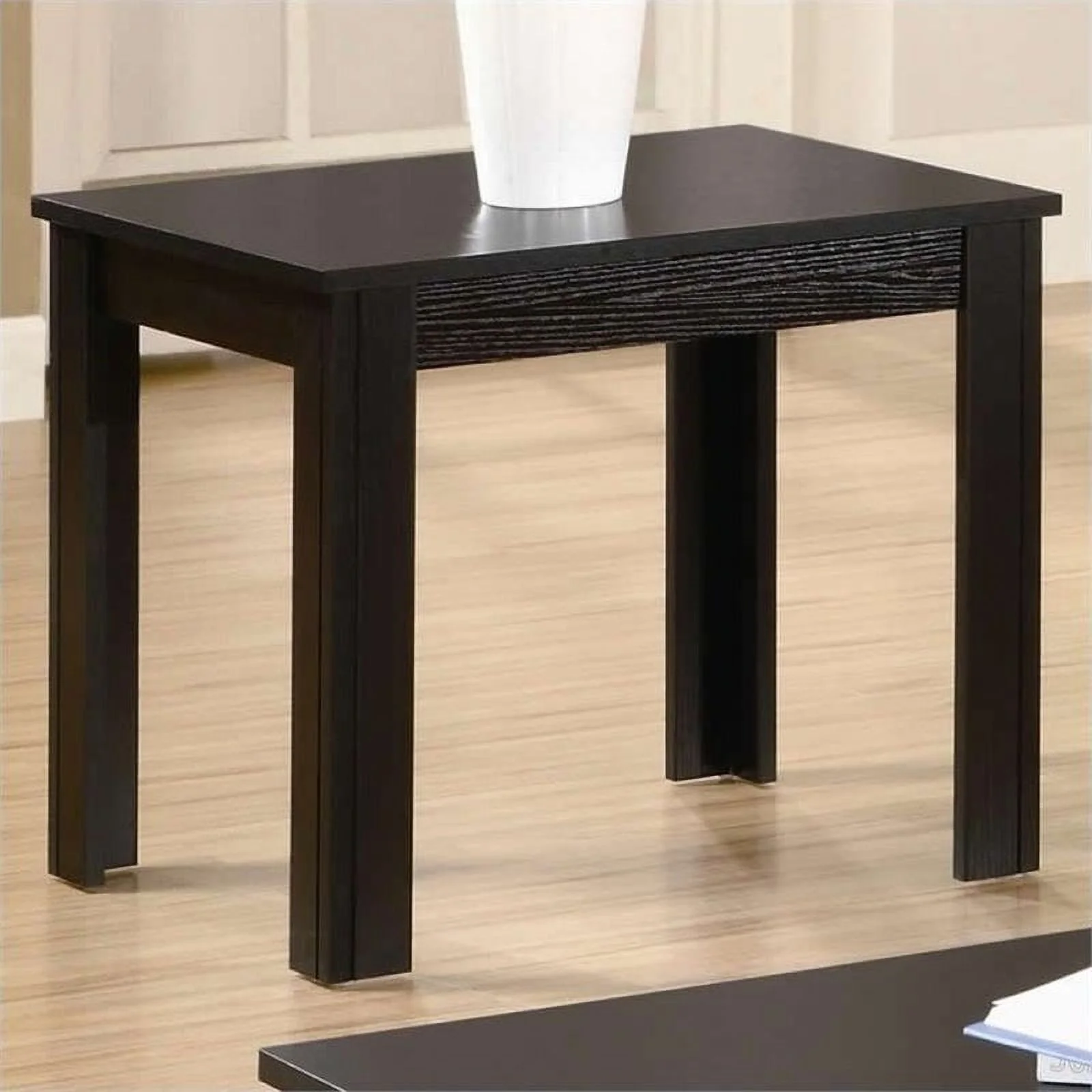 Bowery Hill 3 Piece Occasional Coffee Table Set in Black