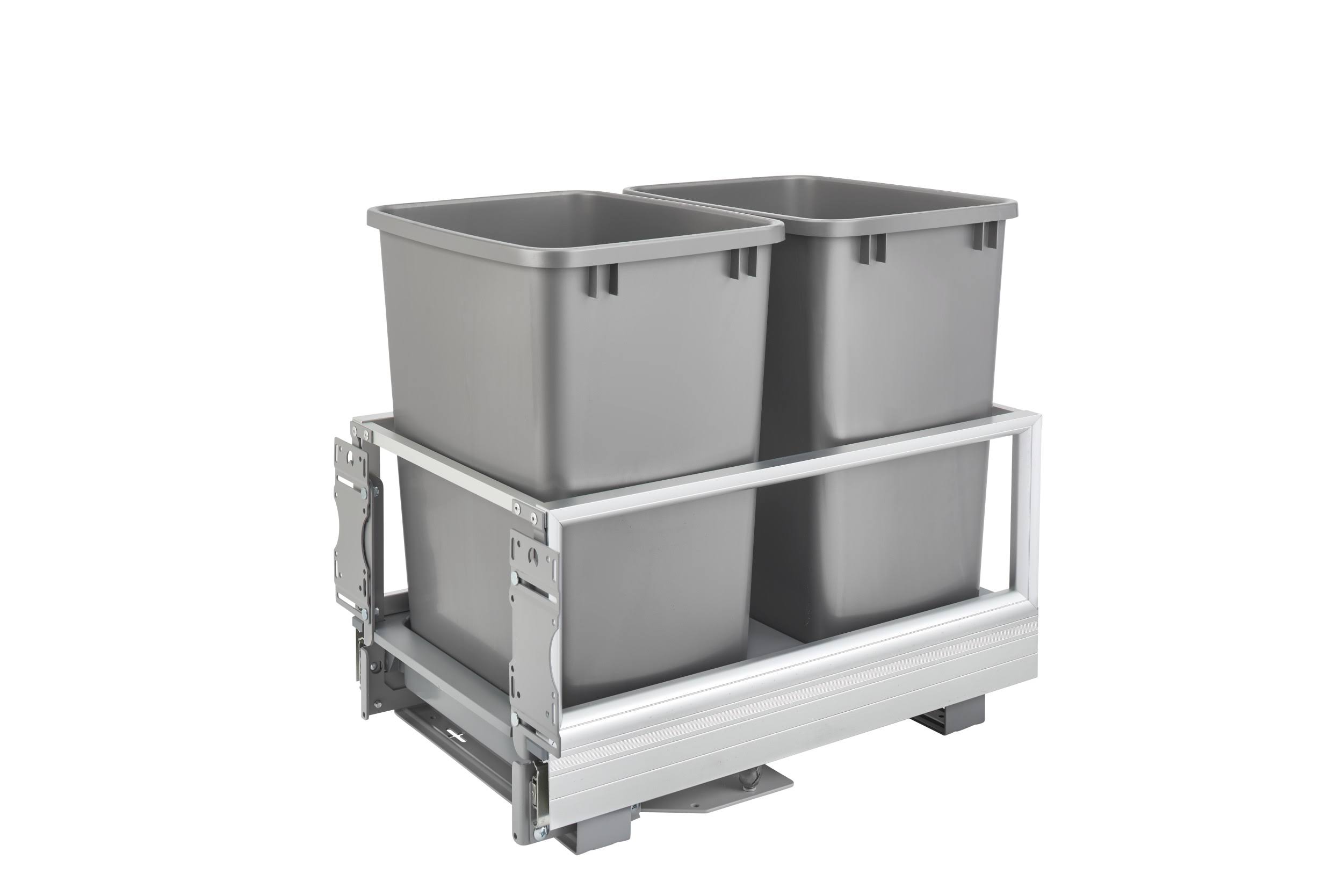 Rev-A-Shelf Double Trash Pullout 35 Quart-Silver 5149-18DM-217