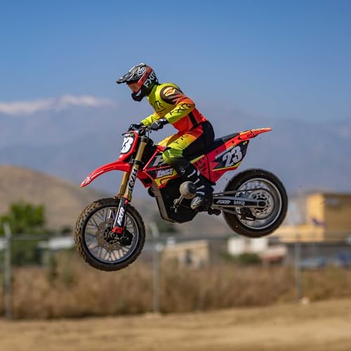 Losi RC Motorcycle Promoto-MX 1/4 Motorcycle Ready-to-Run Battery and Charger Not Included FXR LOS06000T1 Red