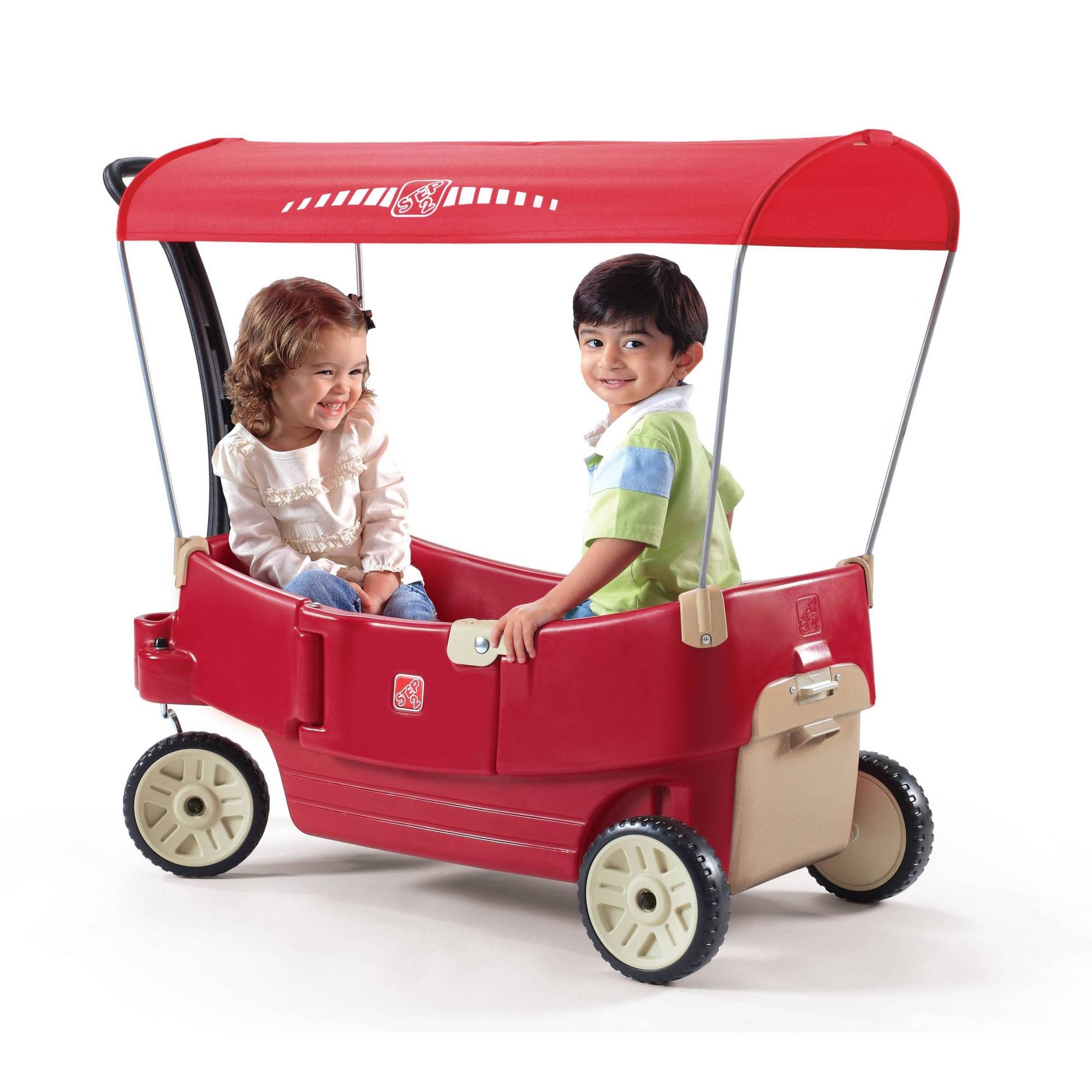 Step2 - All Around Canopy Wagon - Red