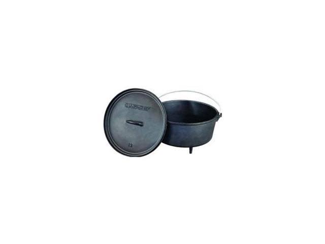 Camp Chef 12 inch Cast Iron Deep Dutch Oven With True Seasoned Finish, Size: 8 qt
