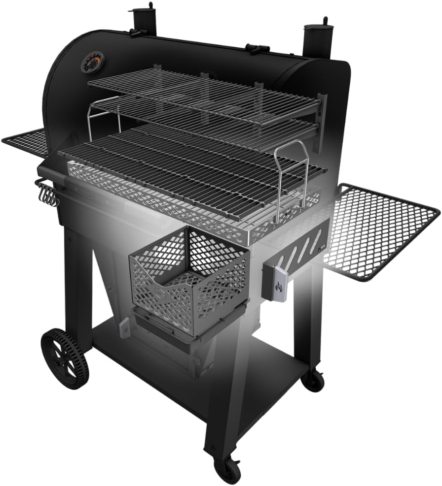 Oklahoma Joe's® Marshal Centerbox™ Smoker, Black Steel - 23202164