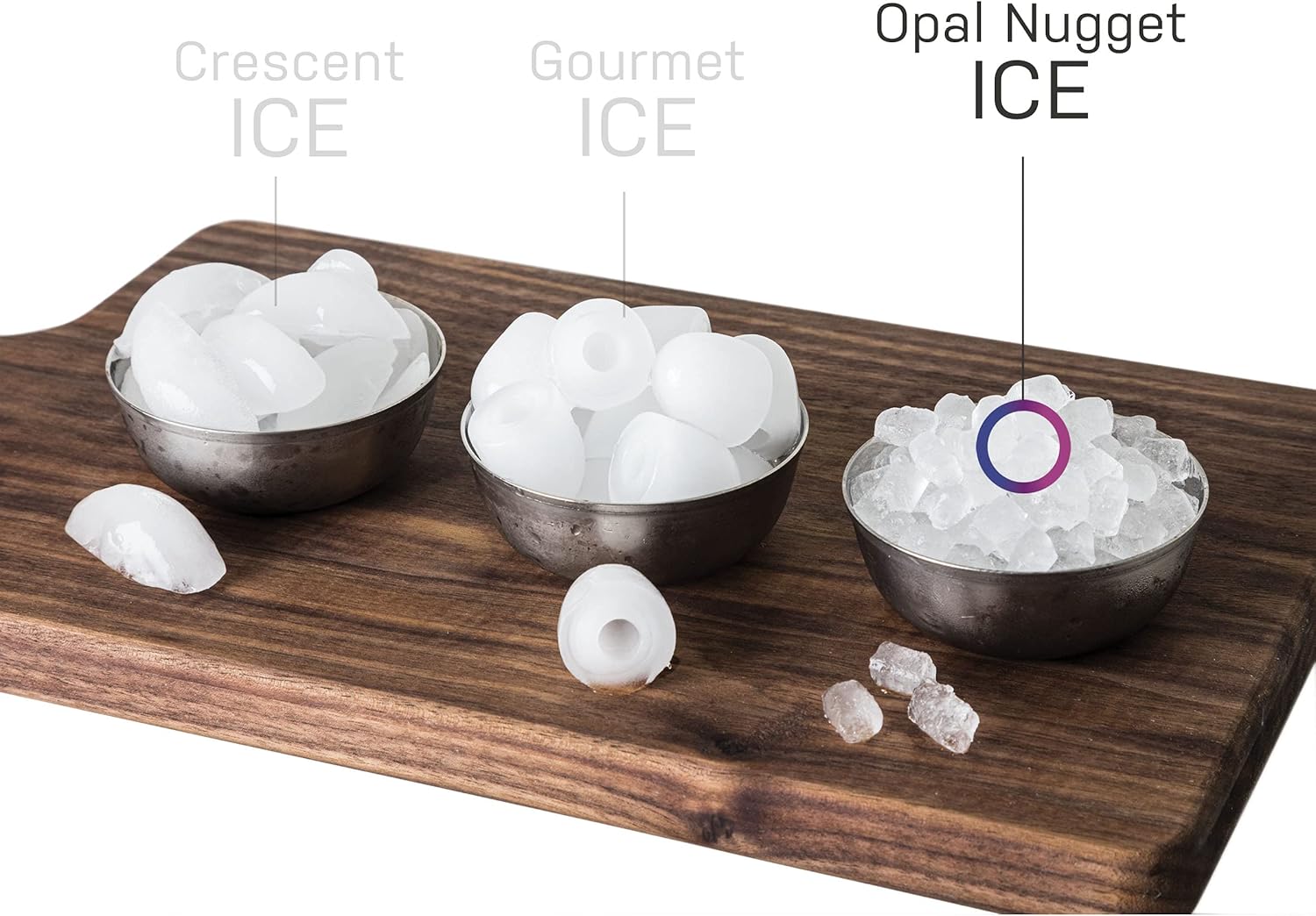 GE Profile Opal | Countertop Nugget Ice Maker | Portable Ice Machine Makes up to 24 lbs. of Ice Per Day | Stainless Steel Finish