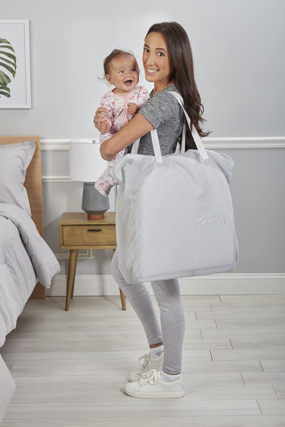 Primo Little Cloud Gliding Bassinet: Portable Folding Baby Bed with Removable Canopy, Travel Bag, and Mattress - Ideal Baby Bassinet, Lounger for Newborns, Bedside Sleeper, Perfect Travel Crib