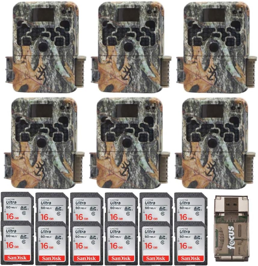 Browning Trail Cameras Strike Force Extreme 16 MP Game Camera Kits with 16GB SD Card and Focus USB Reader