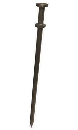 Moose Supply Heavy Duty Steel Tent Stakes 3/4 inch x 36 inch Double Head, 4 Pack, Adult Unisex, Size: 3/4 x 36