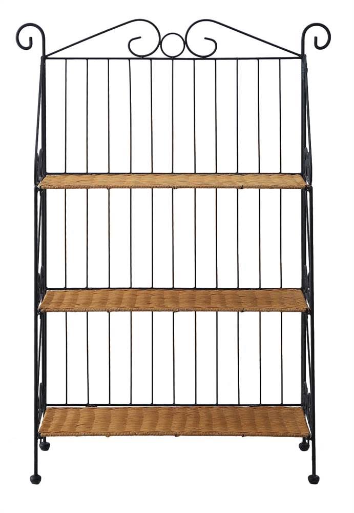 4D Concepts 3 Tier u0026 Metal Bookcase Wicker