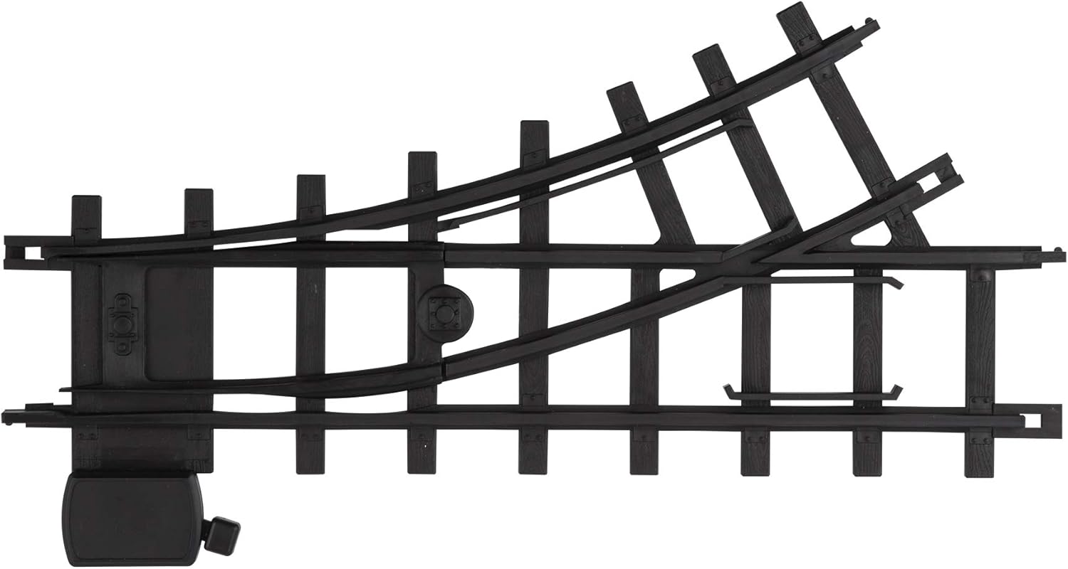 Lionel New York Central Battery-Powered Model Train Set Ready to Play w/Remote Bundle with Ready to Play 12Piece Curved Track Pack and Ready to Play Left & Right Interchange Track Pack, Switch